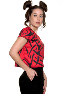 Fang Loose Crop Top
