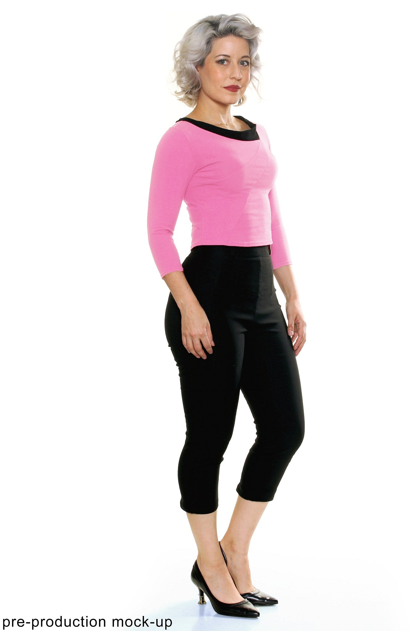 Original Retro Crop Top in Pink